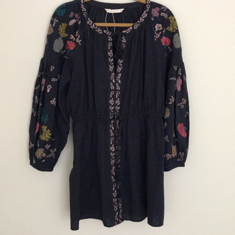 Zara Emroidered Tunic Dress
